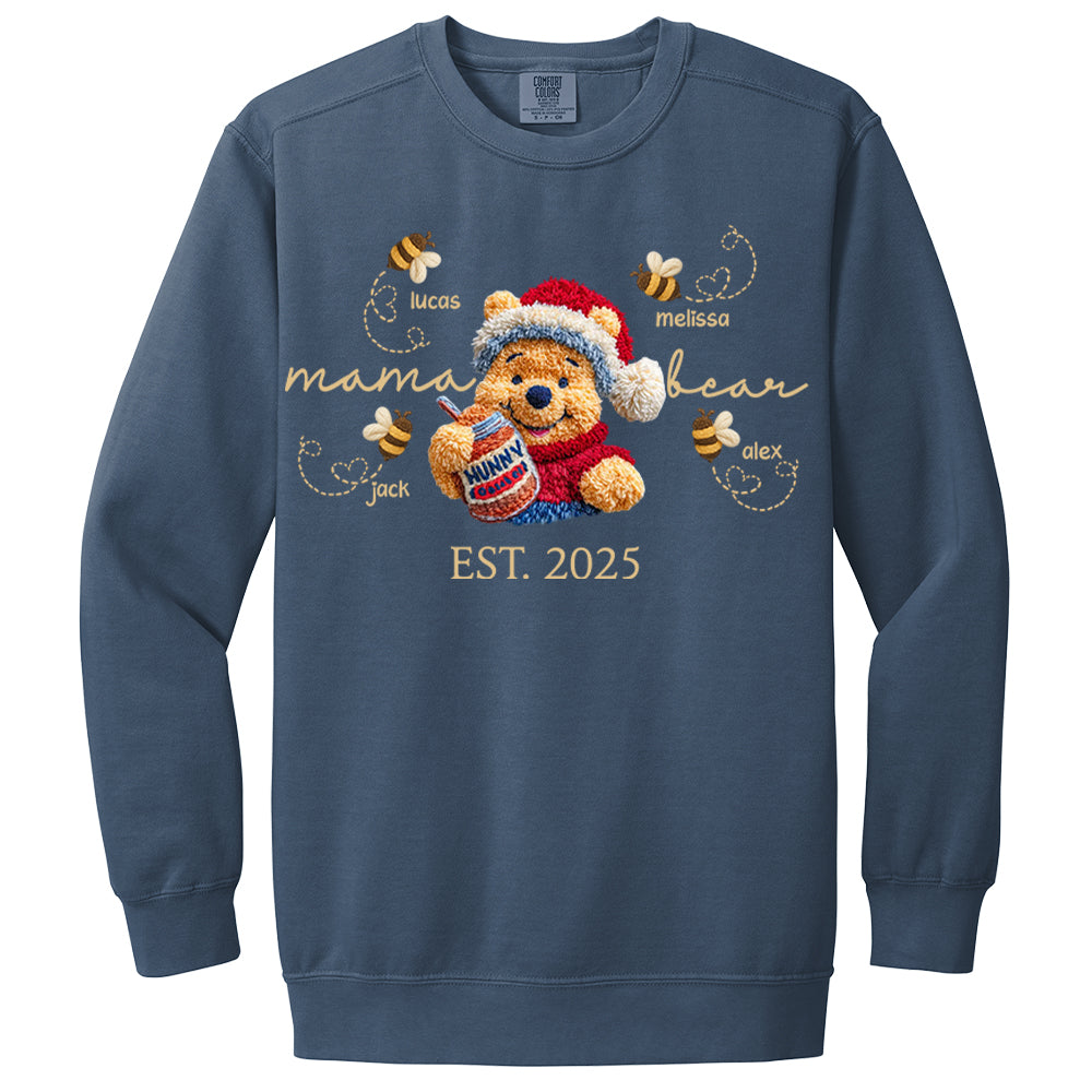 Custom Mama Bear Est And Grandkids Christmas Shirt For Grandma Nh00