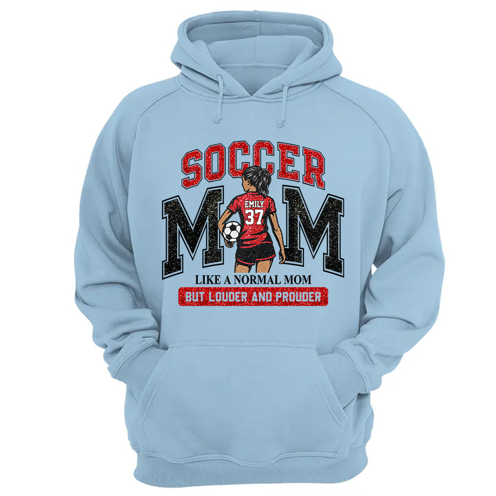 Personalized Soccer Mom Shirt, Custom Soccer Sports Mom Nickname Shirt, Gift For Sports Family T1807 Pt99