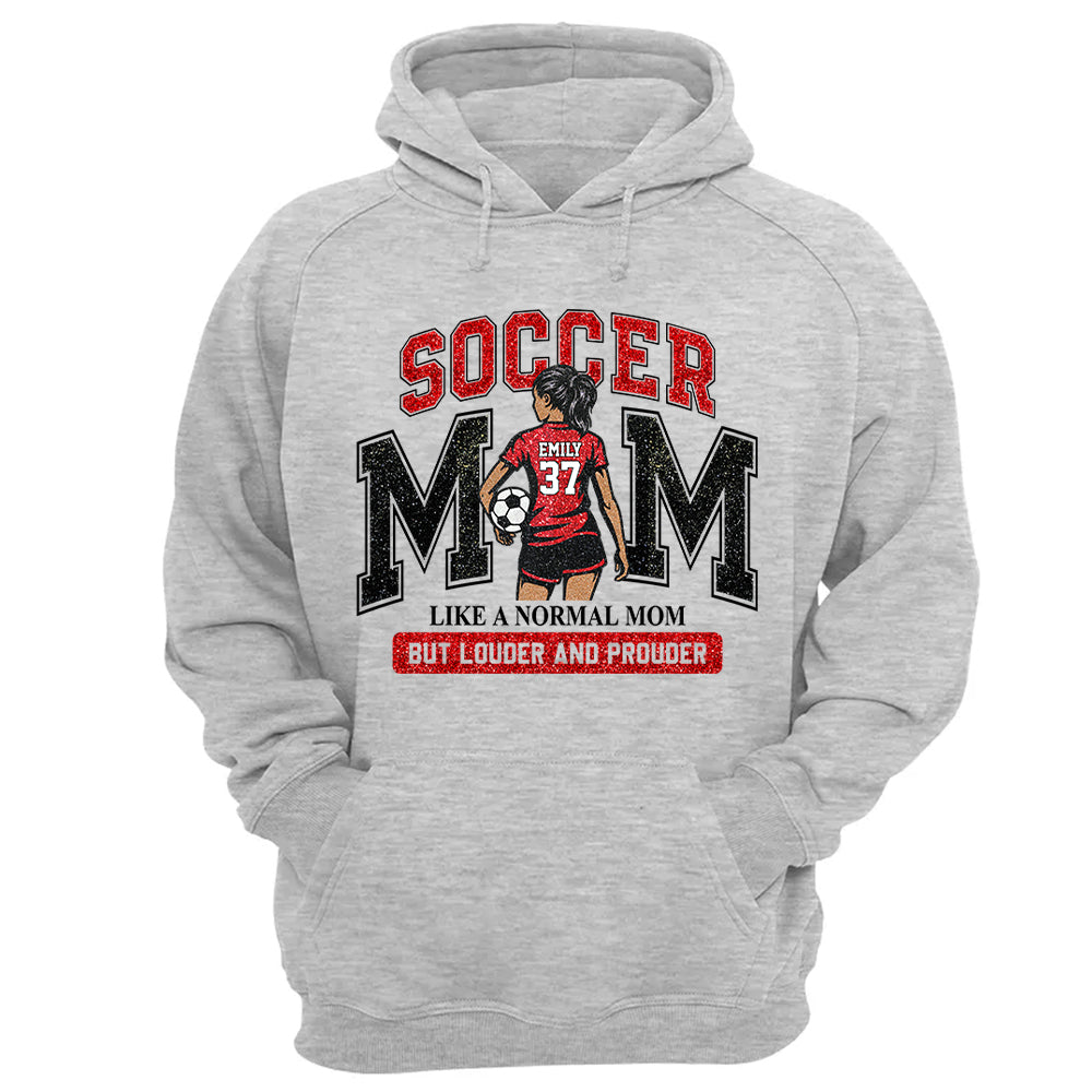 Personalized Soccer Mom Shirt, Custom Soccer Sports Mom Nickname Shirt, Gift For Sports Family T1807 Pt99