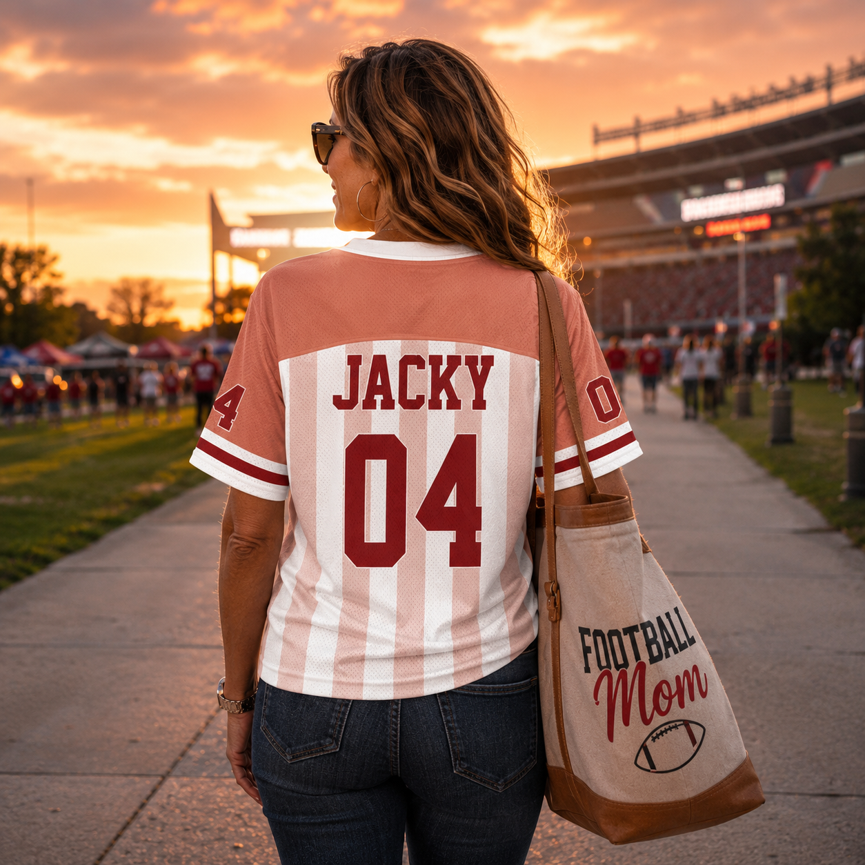 I'll Always Be Your Biggest Fan, Personalized Football Jersey, Custom Photo Gift For Football Lovers For Sport Family Vr2 T1807 Pt99