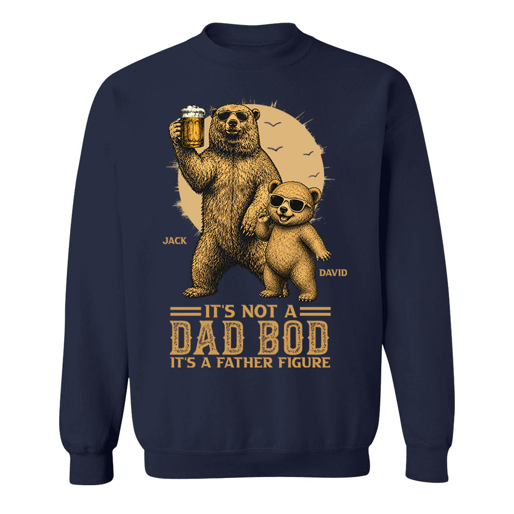 Personalized It's Not A Dad Bod It's A Father Figure Shirt, Father's Day - Papa Bear And Cubs, Gift For Dad Pt99