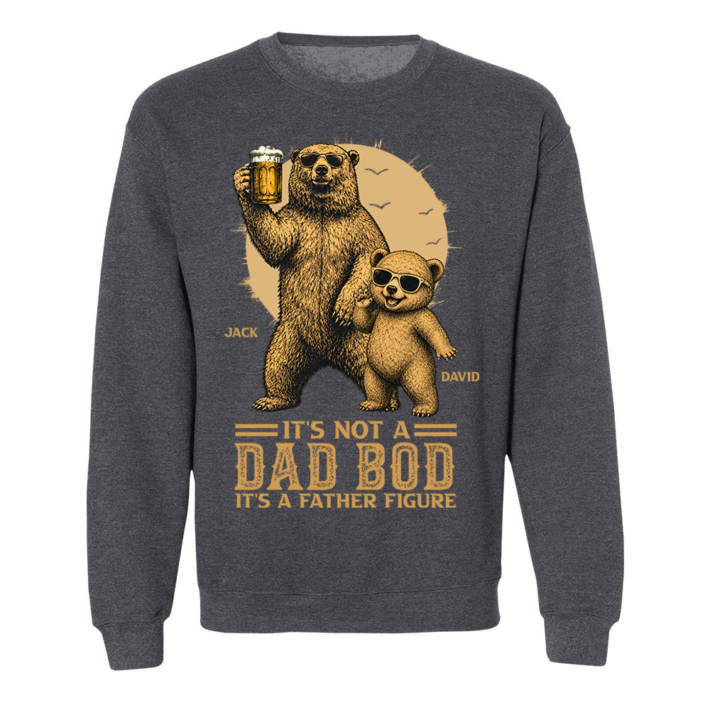 Personalized It's Not A Dad Bod It's A Father Figure Shirt, Father's Day - Papa Bear And Cubs, Gift For Dad Pt99