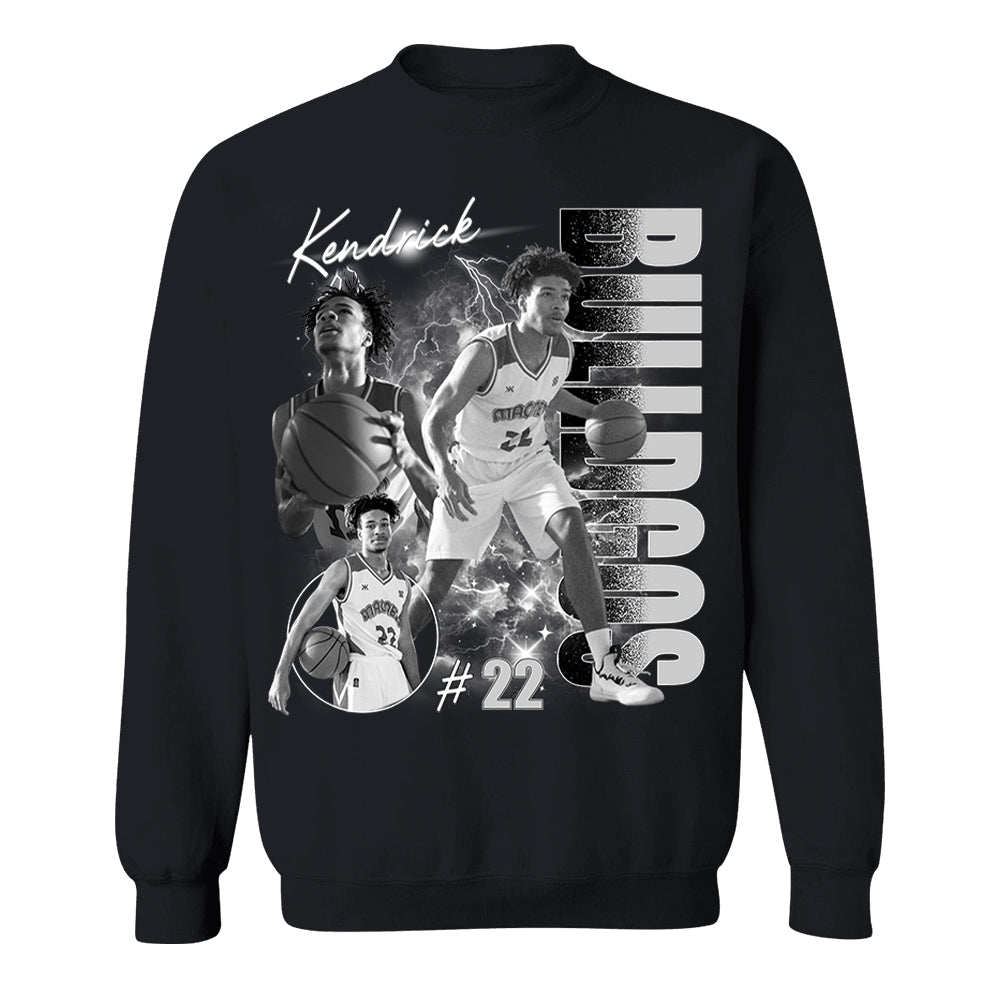 Personalized Photo Basketball Player Shirt - Custom Team Name School Name Bootleg Shirt T1807 Pt99