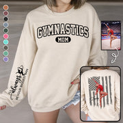 Gymnastics Mom - My Heart Is On That Floor- Personalized Shirt For Gymnastics Family A2110 Pt99