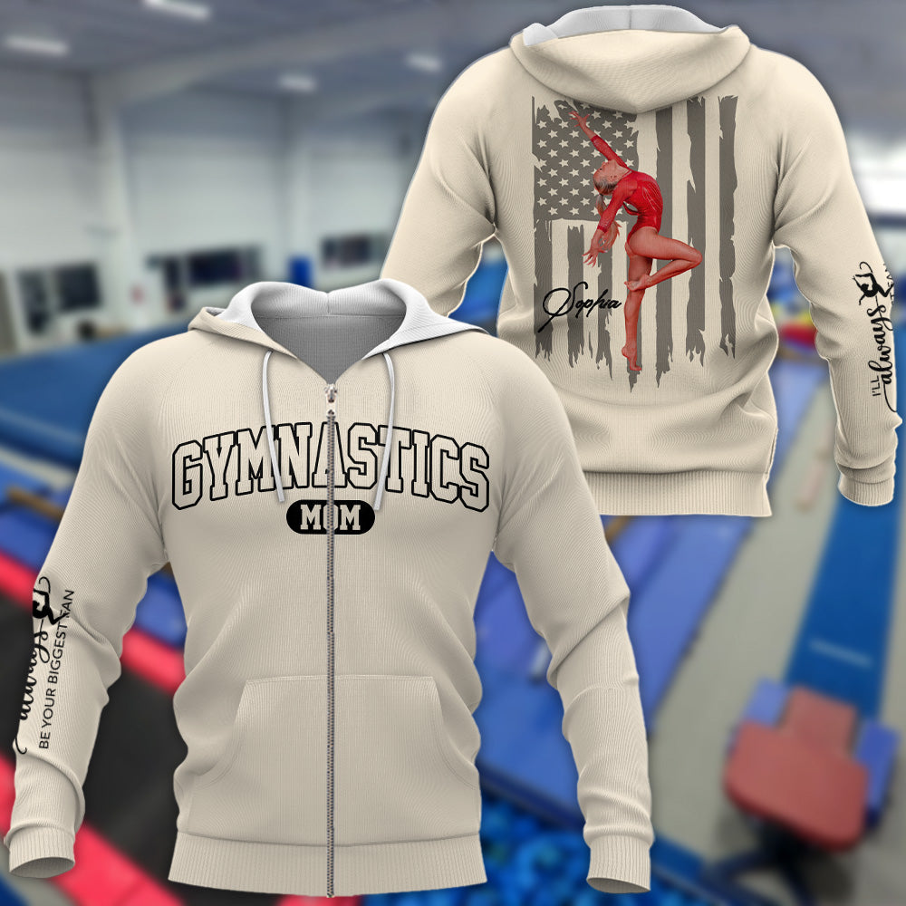 Gymnastics Mom - My Heart Is On That Floor- Personalized Shirt For Gymnastics Family A2110 Pt99