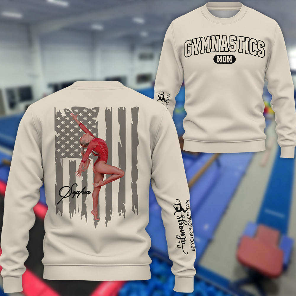 Gymnastics Mom - My Heart Is On That Floor- Personalized Shirt For Gymnastics Family A2110 Pt99