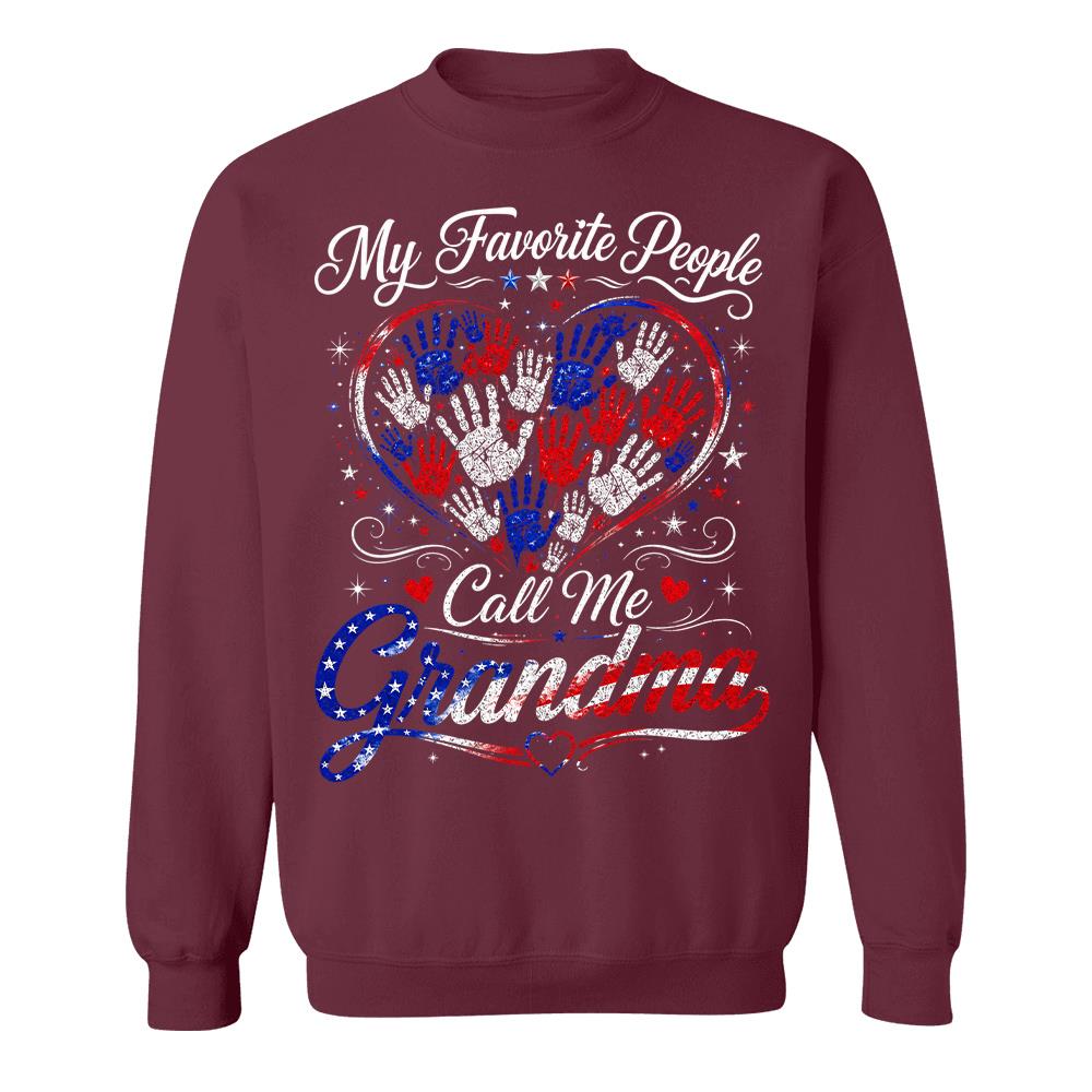 Personalized My Favorite People Call Me Grandma 250 Years American Shirt Hv01