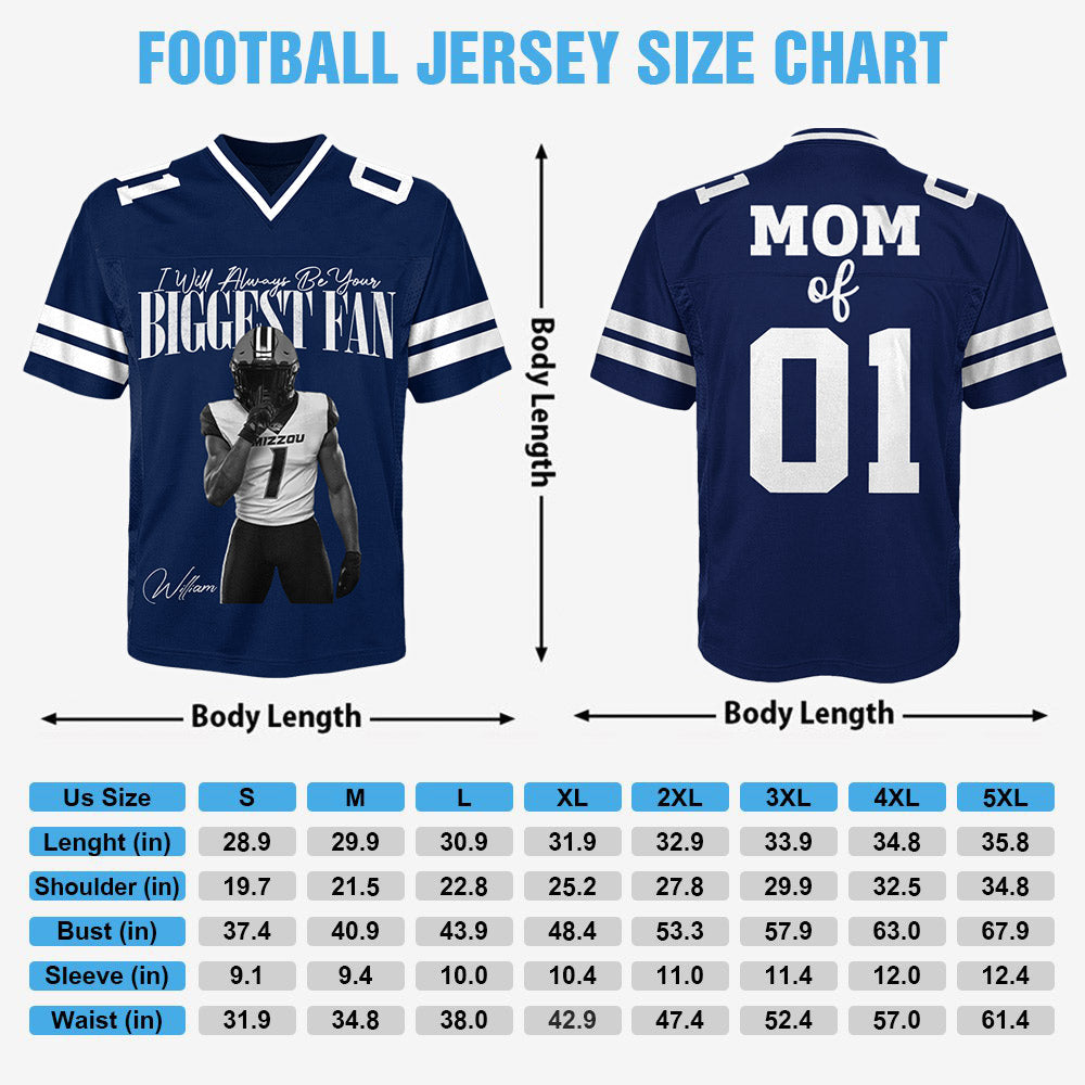 I'll Always Be Your Biggest Fan -  Retro Bootleg Jersey For Football Players NA04 Li29