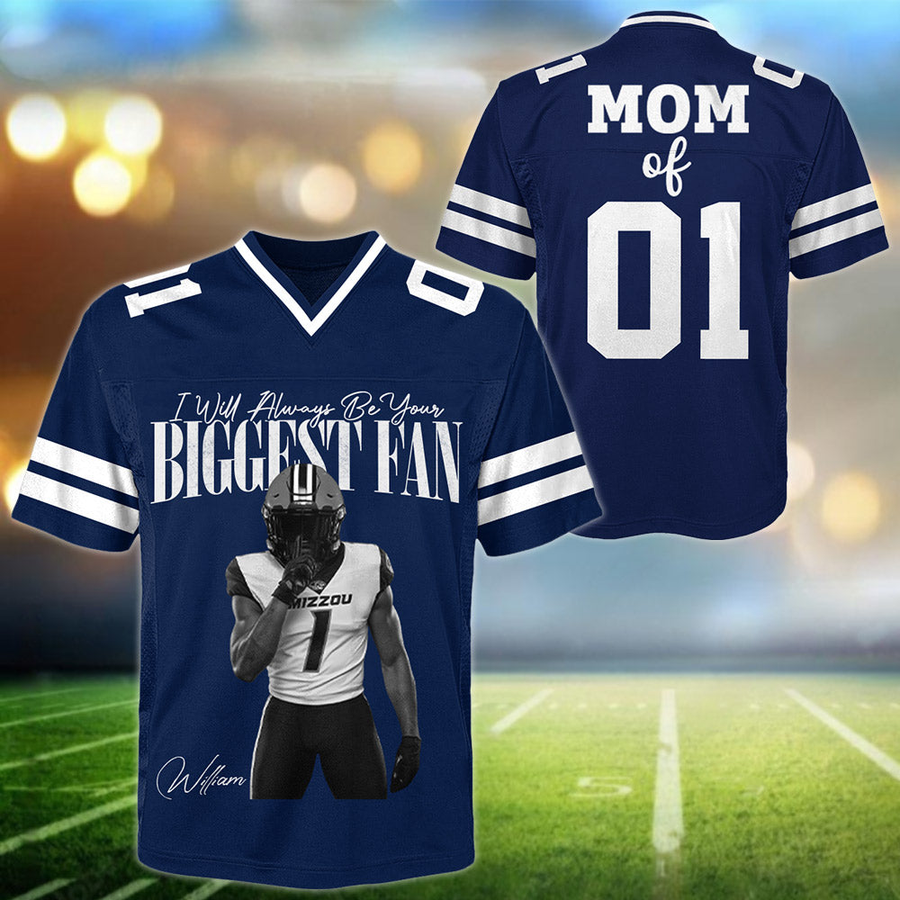 I'll Always Be Your Biggest Fan -  Retro Bootleg Jersey For Football Players NA04 Li29