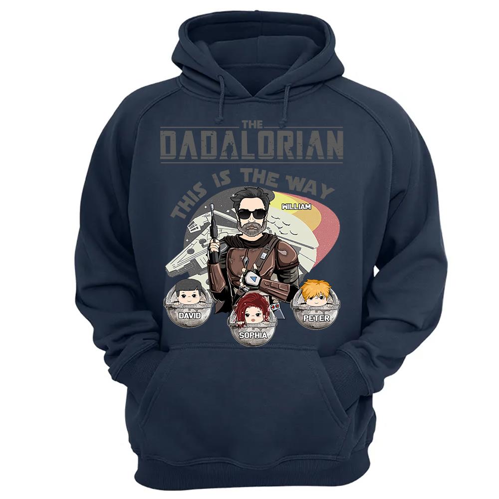 The Dadalorian This Is The Way Personalized Shirt Gift For Dad - Custom Father's Day Gift 2026 Vr3 Hv01