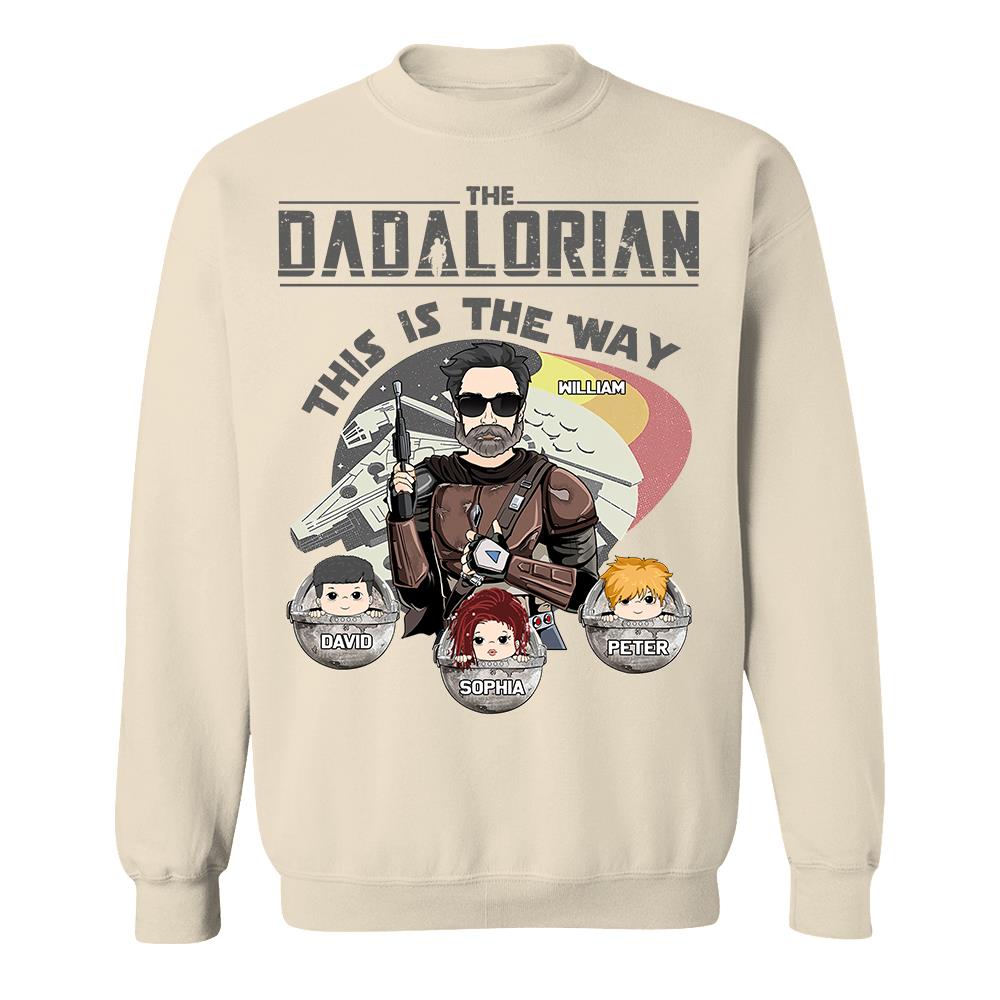 The Dadalorian This Is The Way Personalized Shirt Gift For Dad - Custom Father's Day Gift 2026 Vr3 Hv01