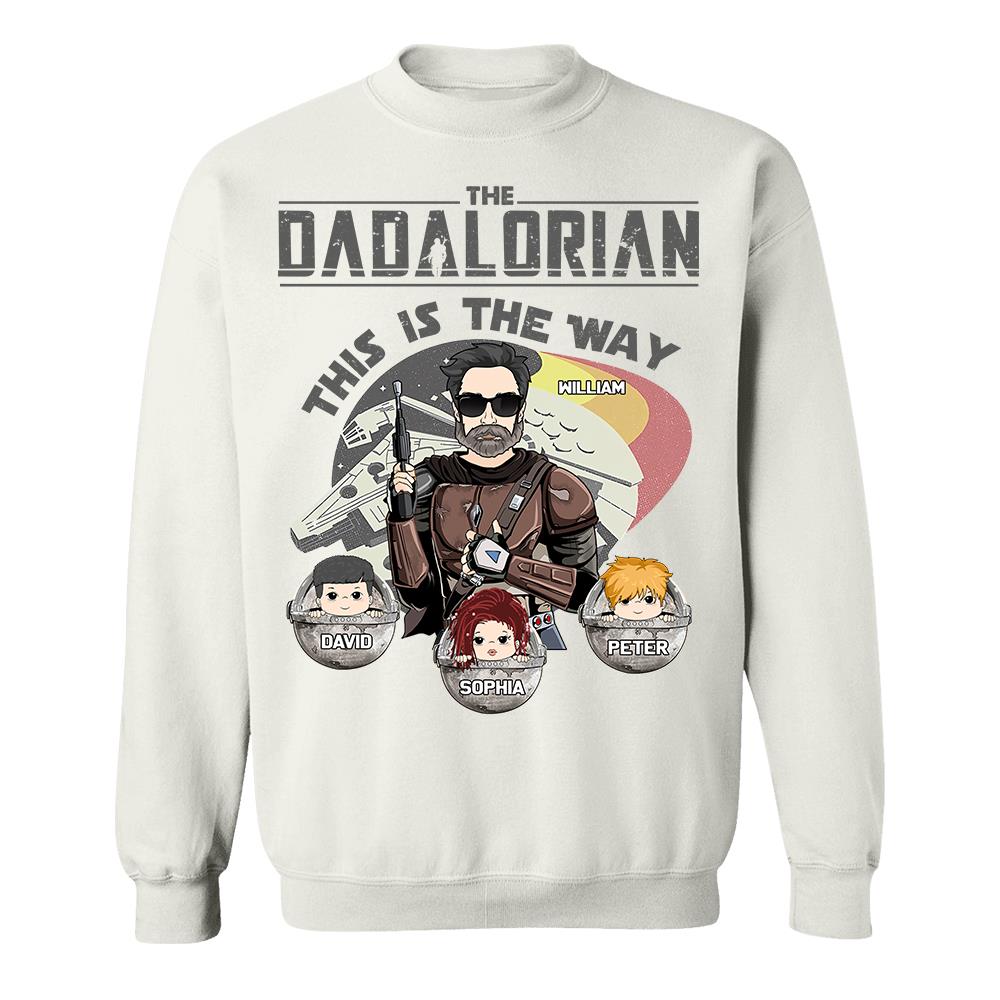 The Dadalorian This Is The Way Personalized Shirt Gift For Dad - Custom Father's Day Gift 2026 Vr3 Hv01