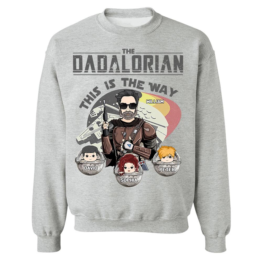 The Dadalorian This Is The Way Personalized Shirt Gift For Dad - Custom Father's Day Gift 2026 Vr3 Hv01