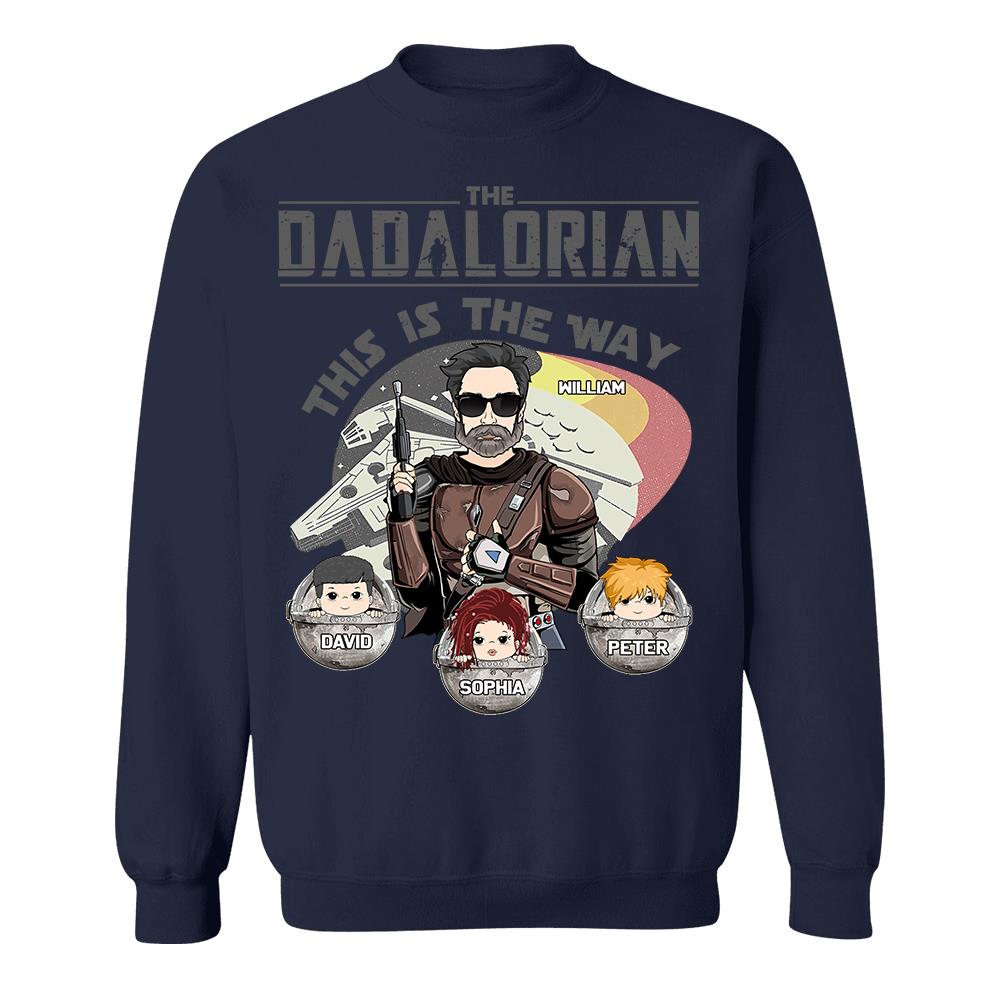 The Dadalorian This Is The Way Personalized Shirt Gift For Dad - Custom Father's Day Gift 2026 Vr3 Hv01