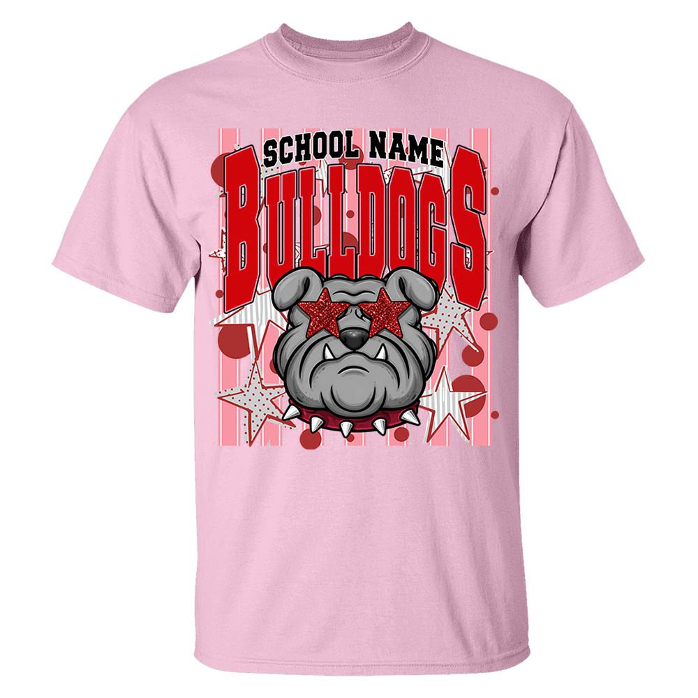 Gameday School Spirit,  Personalized School Spirit Retro School Mascot, Football Baseball Softball Team Shirt, Gift For Teacher Student Sport Lovers MI209 Nh00