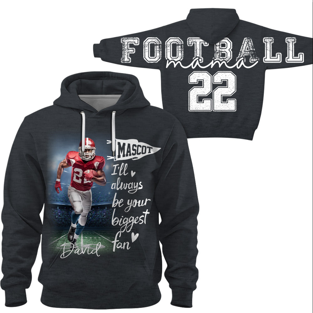 Football Mama - Personalized Shirt For Football Lover - Custom Photo Football Player NA04 VH01