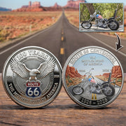 Celebrate 100 Years of Road Route 66 and America 250th Anniversary - Personalized Vehicle Photo Commemorative Coin A2110 Pt99