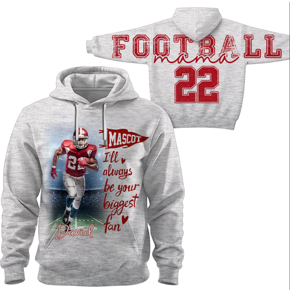 Football Mama - Personalized Shirt For Football Lover - Custom Photo Football Player NA04 VH01
