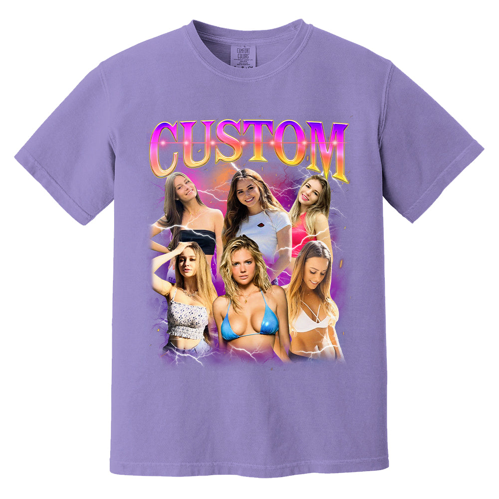 Custom Bootleg Rap Tee, Vintage Custom Funny Rap Shirt, Custom Photo Vintage T Shirts, Insert Your Design, Custom Girlfriend Shirt
