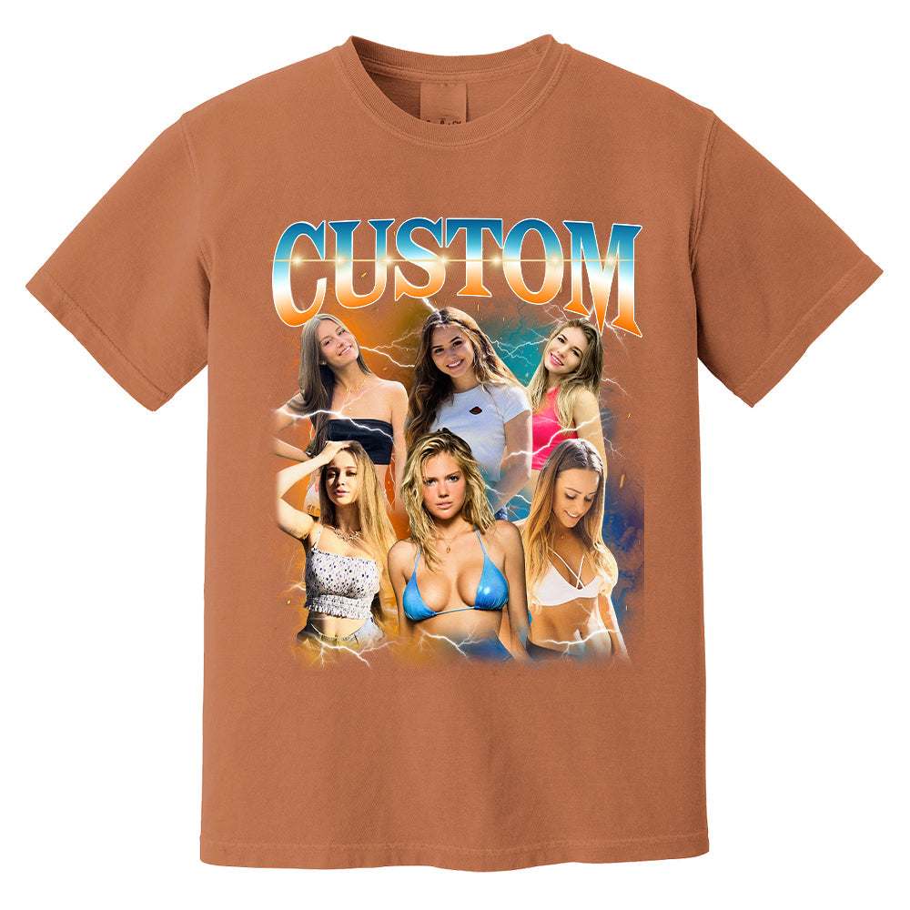Custom Bootleg Rap Tee, Vintage Custom Funny Rap Shirt, Custom Photo Vintage T Shirts, Insert Your Design, Custom Girlfriend Shirt