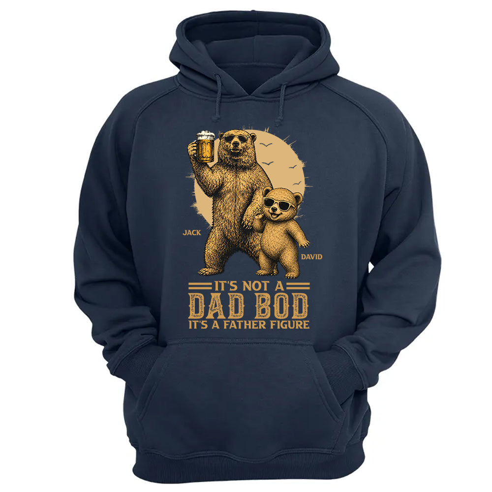 Personalized It's Not A Dad Bod It's A Father Figure Shirt, Father's Day - Papa Bear And Cubs, Gift For Dad Pt99