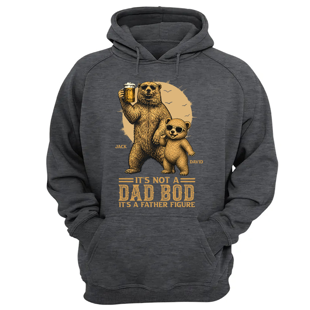 Personalized It's Not A Dad Bod It's A Father Figure Shirt, Father's Day - Papa Bear And Cubs, Gift For Dad Pt99