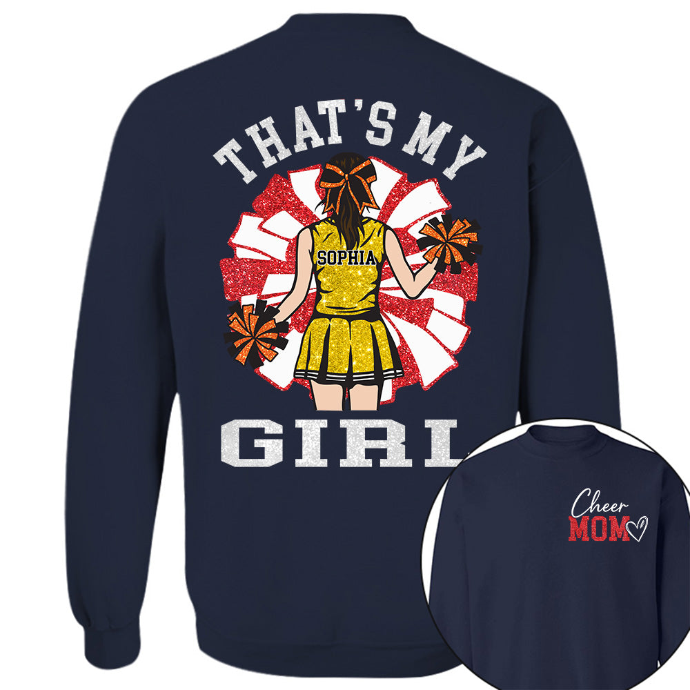 Personalized Cheer Mom Mom Shirt That's My Girl Shirt Gift For Cheerleader Family T1807
