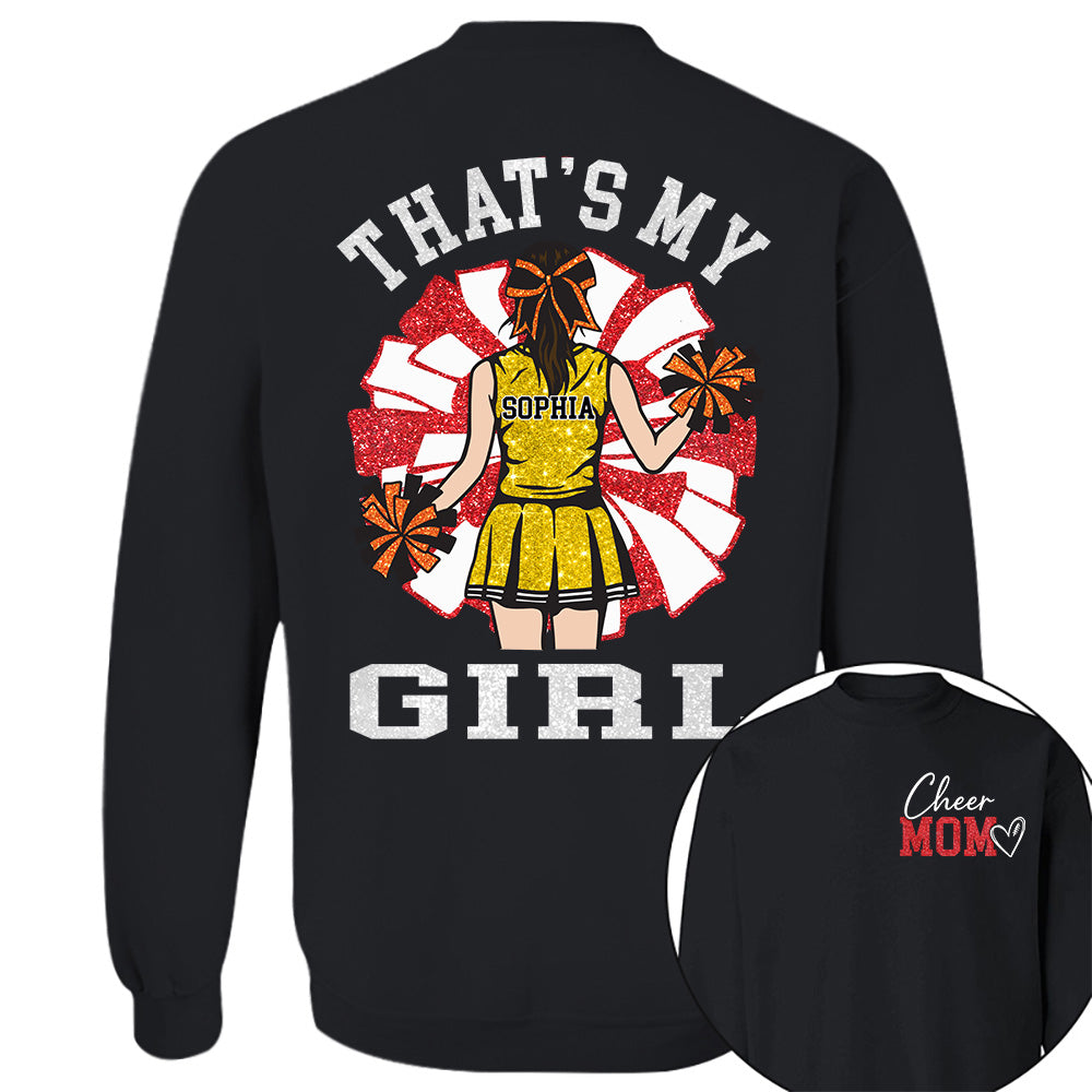 Personalized Cheer Mom Mom Shirt That's My Girl Shirt Gift For Cheerleader Family T1807