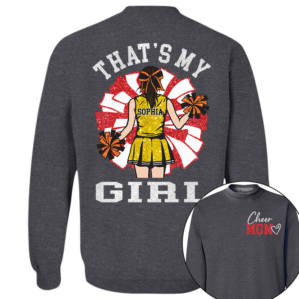 Personalized Cheer Mom Mom Shirt That's My Girl Shirt Gift For Cheerleader Family T1807