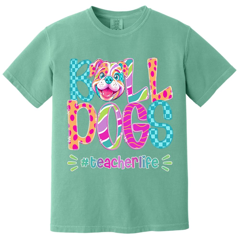 Personalized Mascot Spirit Shirt, Personalized School Spirit Tee, Colorful Team Name T-Shirt Hv01