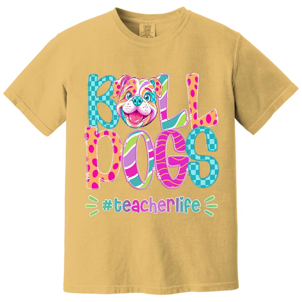Personalized Mascot Spirit Shirt, Personalized School Spirit Tee, Colorful Team Name T-Shirt Hv01