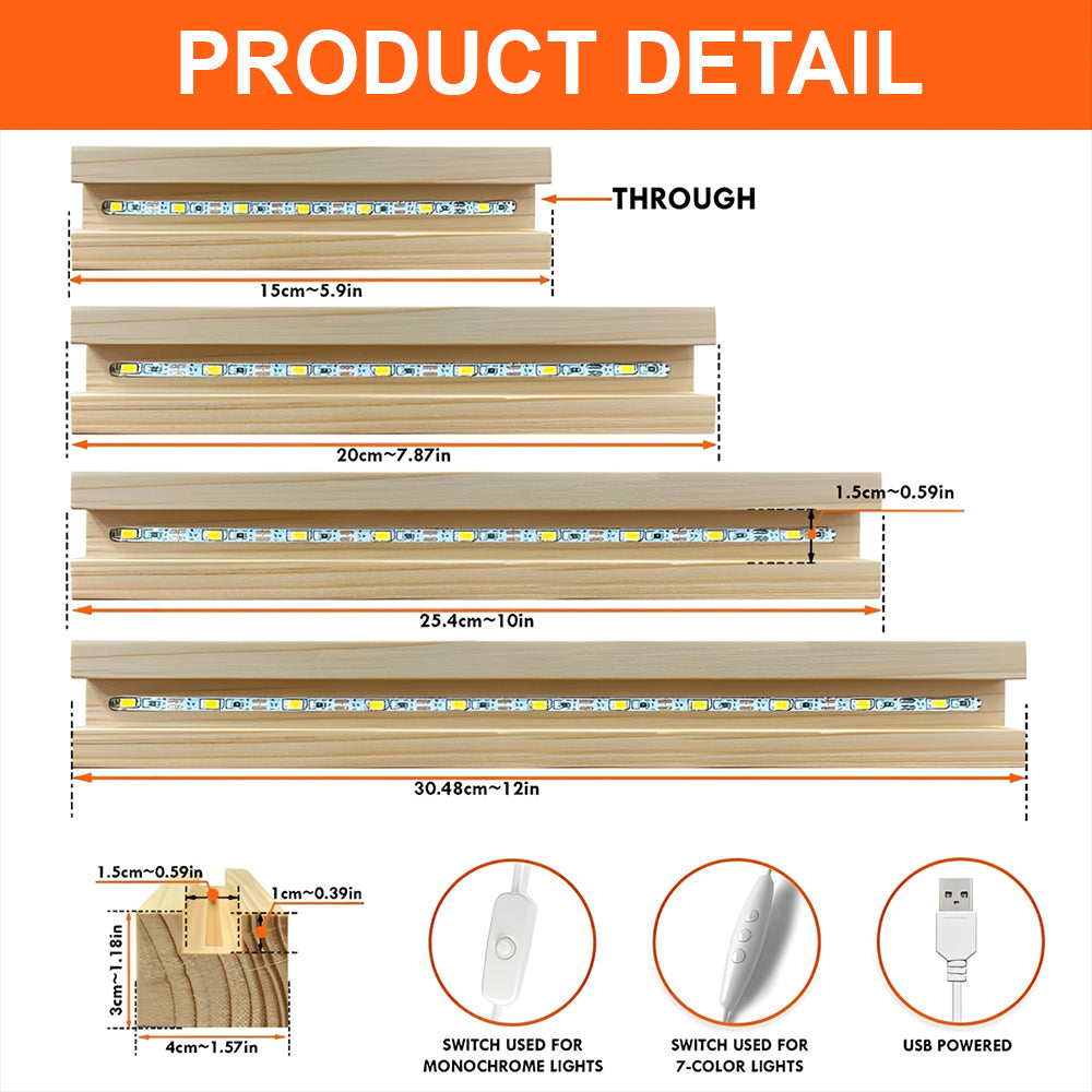 To My Mom Personalized Acrylic Block LED Night Light Heartfelt Gift For Mom, Grandma Li29