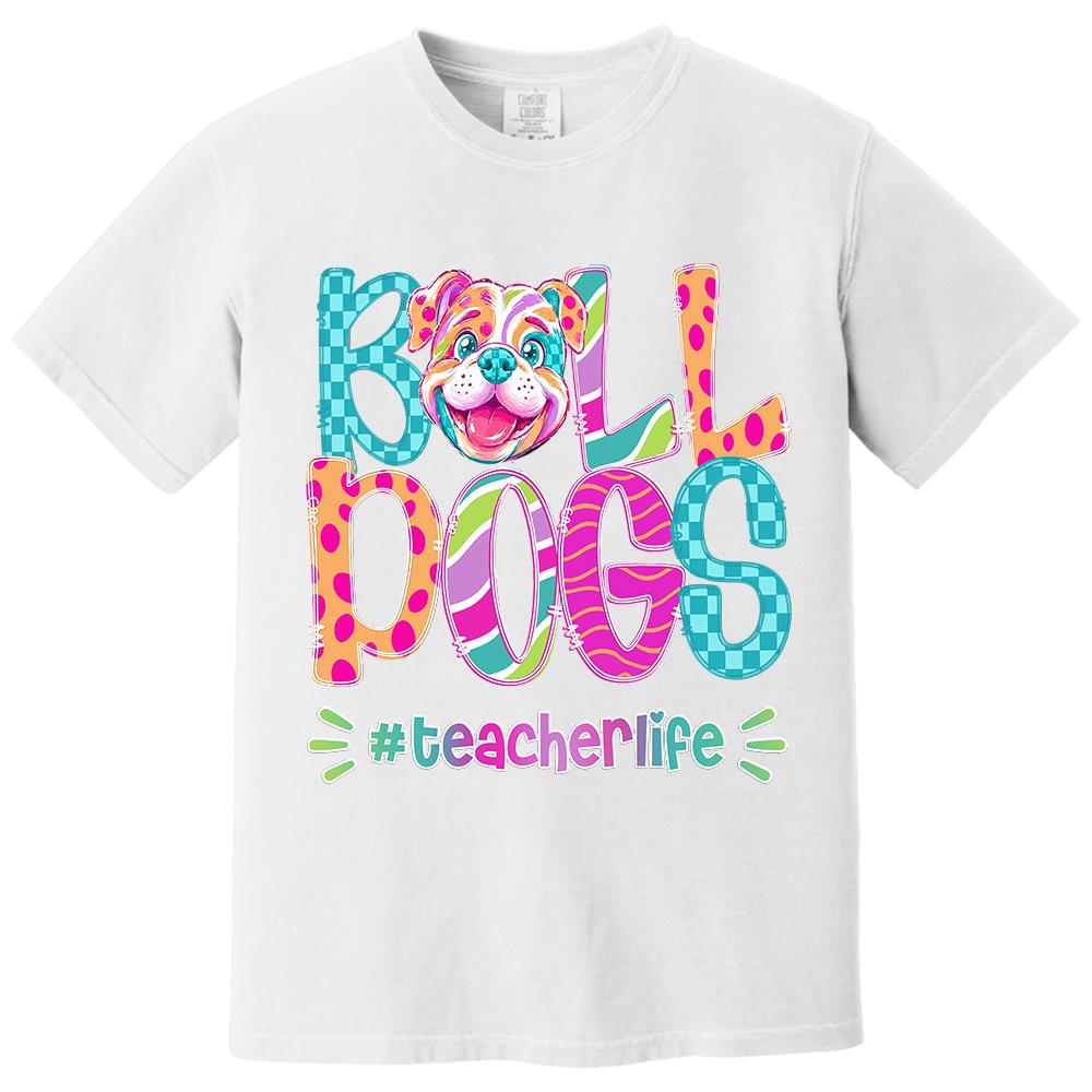 Personalized Mascot Spirit Shirt, Personalized School Spirit Tee, Colorful Team Name T-Shirt Hv01