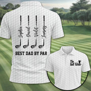 The Golf Father - Best Dad By Par - Personalized Polo Shirt For Dad - Gift For Father's Day A2110 Pt99