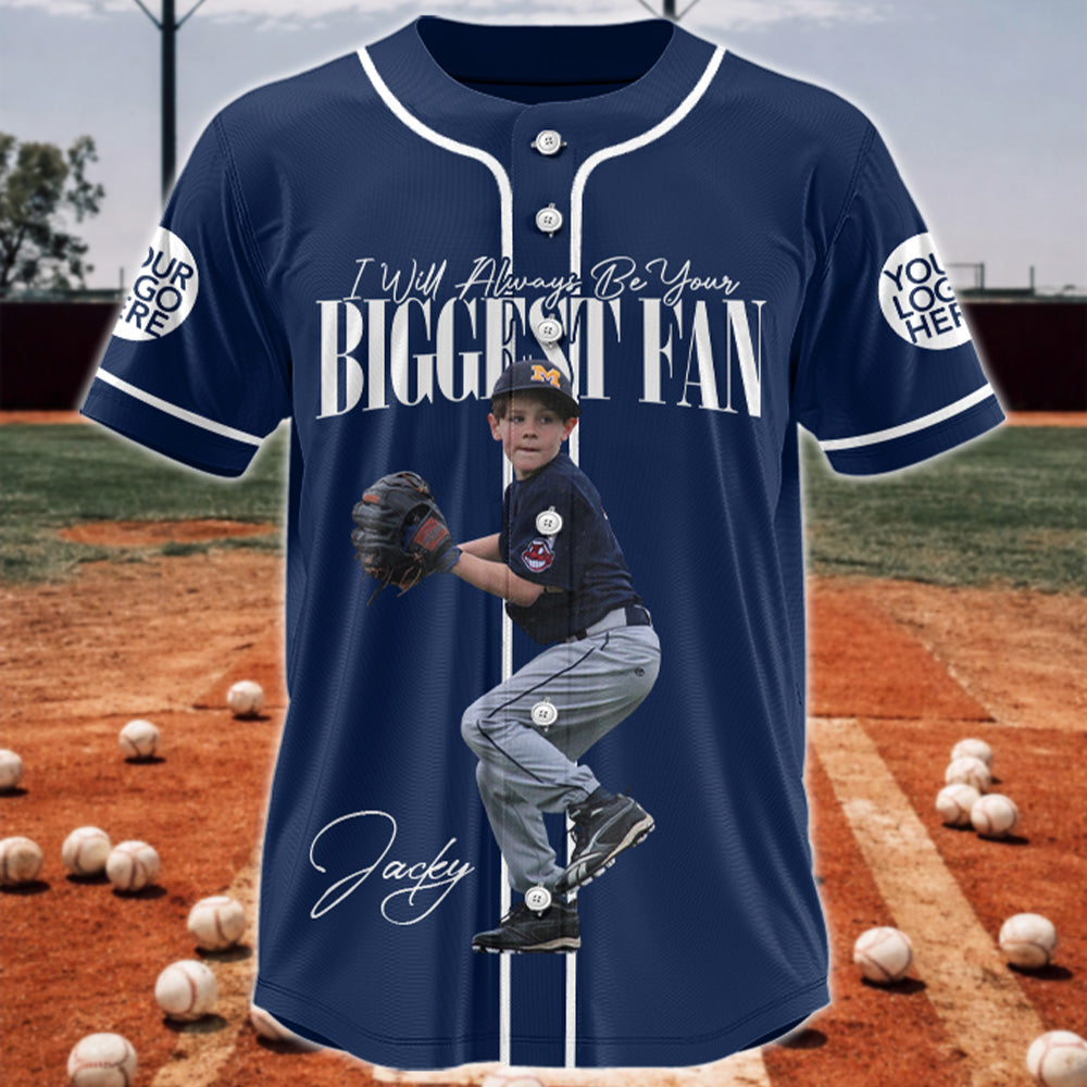 I'll Always Be Your Biggest Fan - Baseball Jersey For Baseball Mom, Dad, Family,... A2110 T24