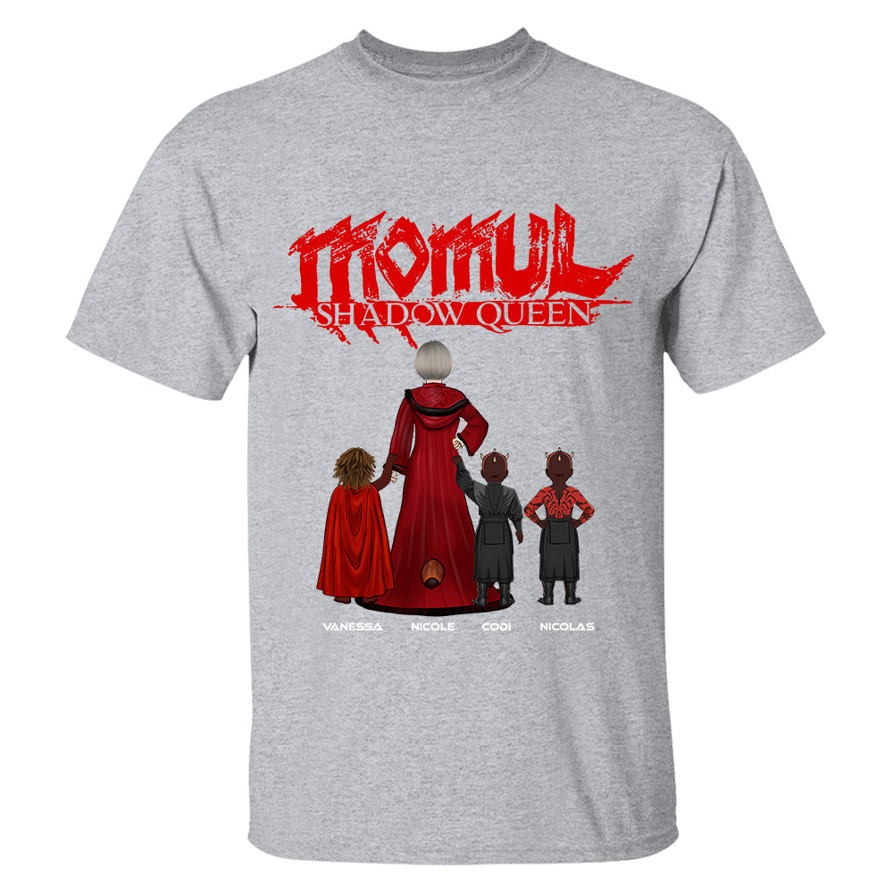 Personalized Momul Shadow Queen Shirt For Mom - Custom Mother's Day Gift 2026