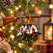 Personalized Duck Hunting Ornament , Custom Hunting Lovers Christmas Ornament Pt99
