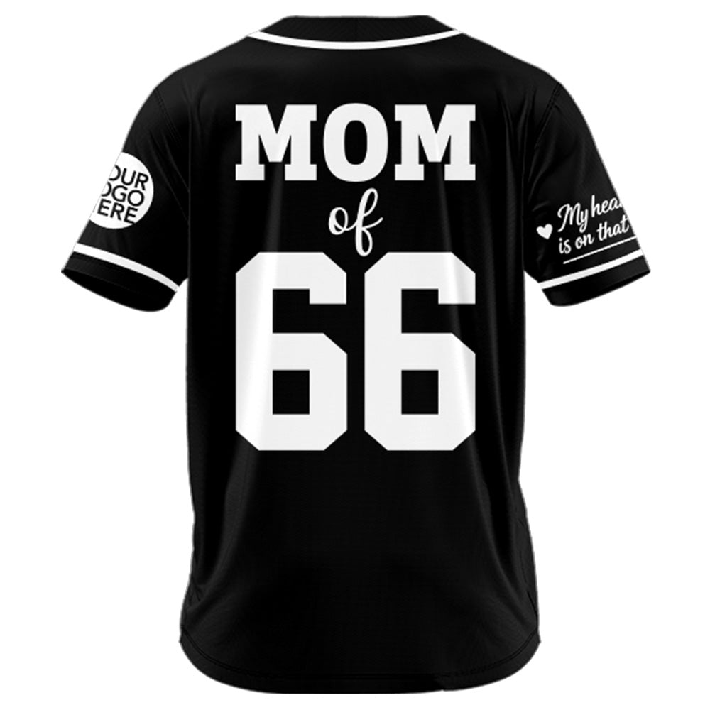 Personalized Baseball Mom Jersey – Custom Photo Baseball Player Shirt – I'll Always Be Your Biggest Fan – Baseball Mom Gift T24