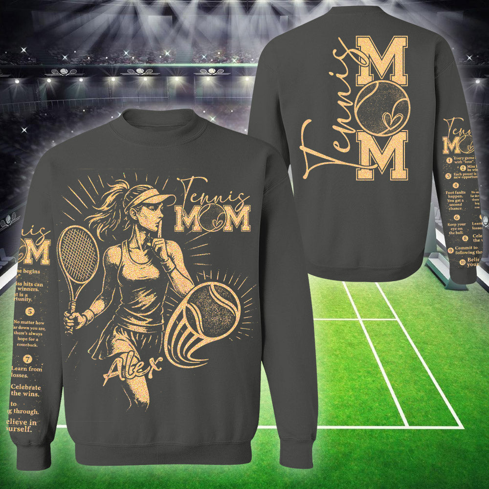 Personalized Bleach Style Tennis Player Shirt For Tennis Mom Li29