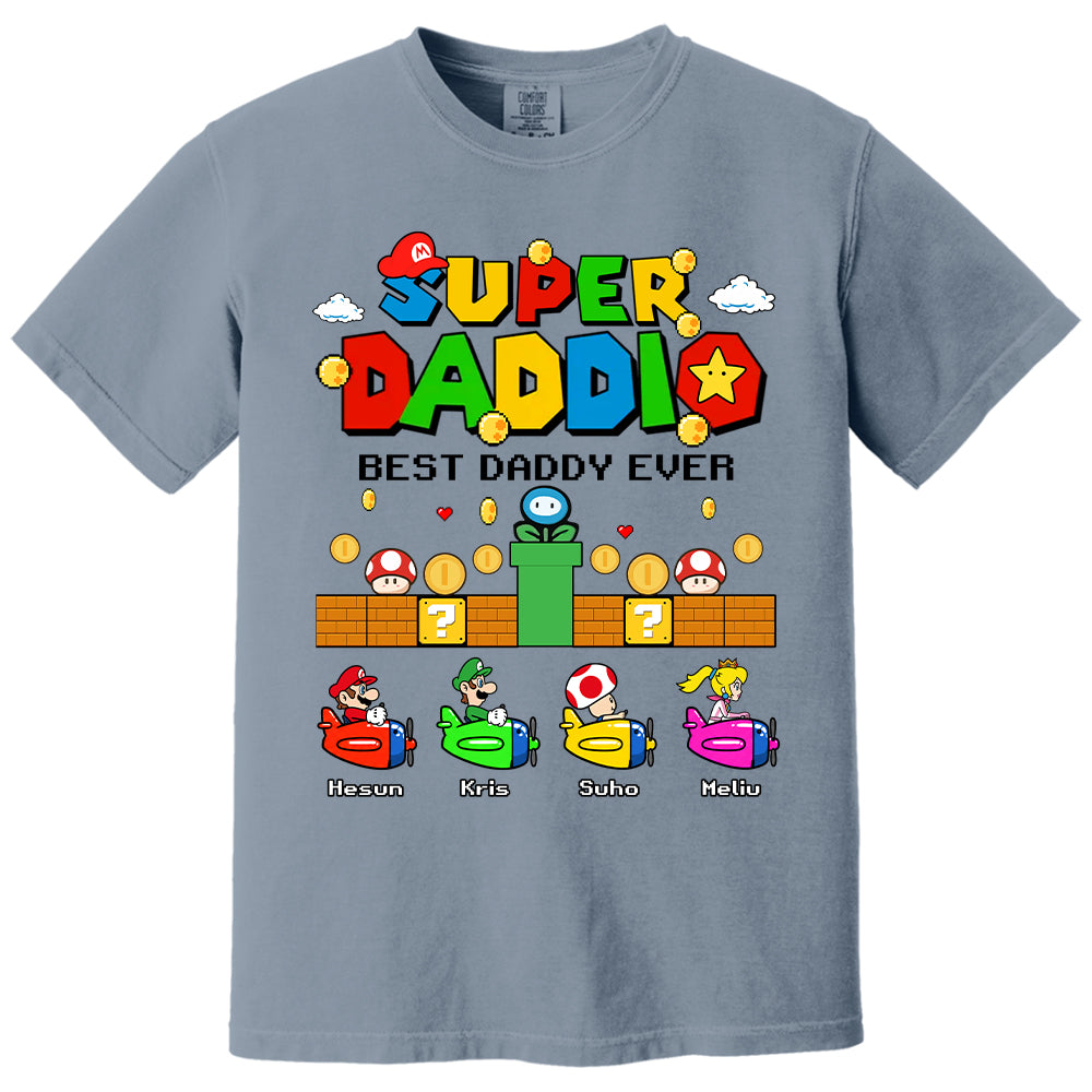 Custom Super Daddio, It's A Me Daddy, Father's Day Gift L0411 T24