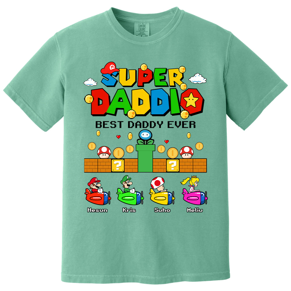Custom Super Daddio, It's A Me Daddy, Father's Day Gift L0411 T24