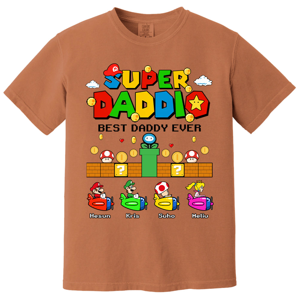 Custom Super Daddio, It's A Me Daddy, Father's Day Gift L0411 T24