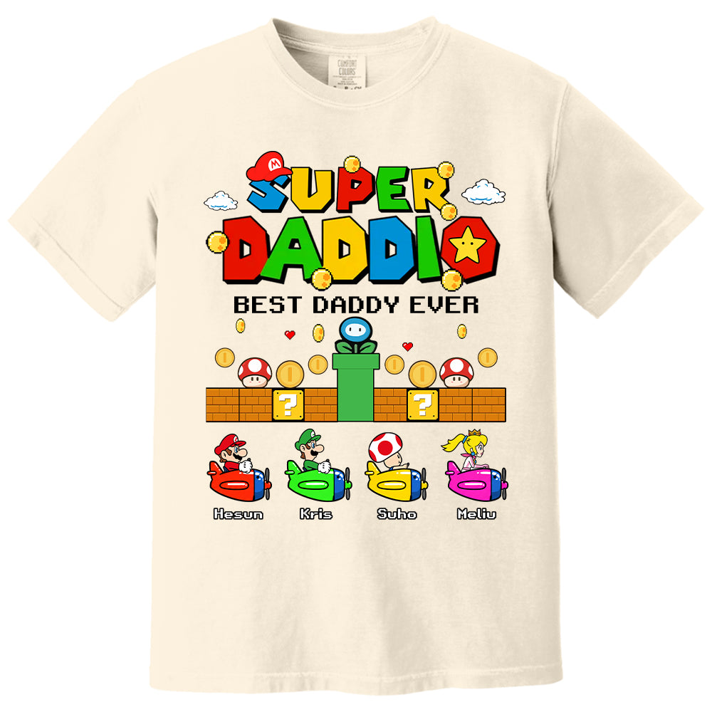 Custom Super Daddio, It's A Me Daddy, Father's Day Gift L0411 T24