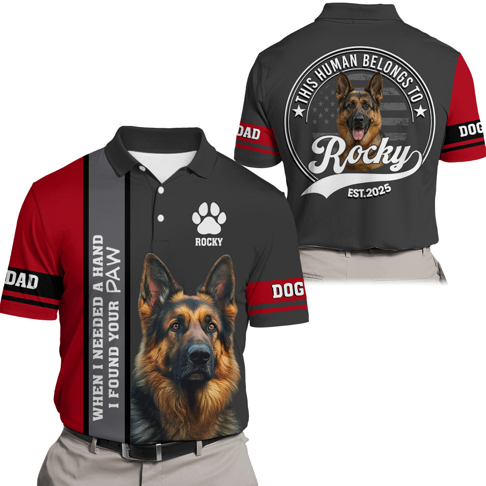 When I Needed A Hand I Found A Paw, Custom Photo Dog Shirt, Gift For Dog Lover Vr2 T1807 Li29