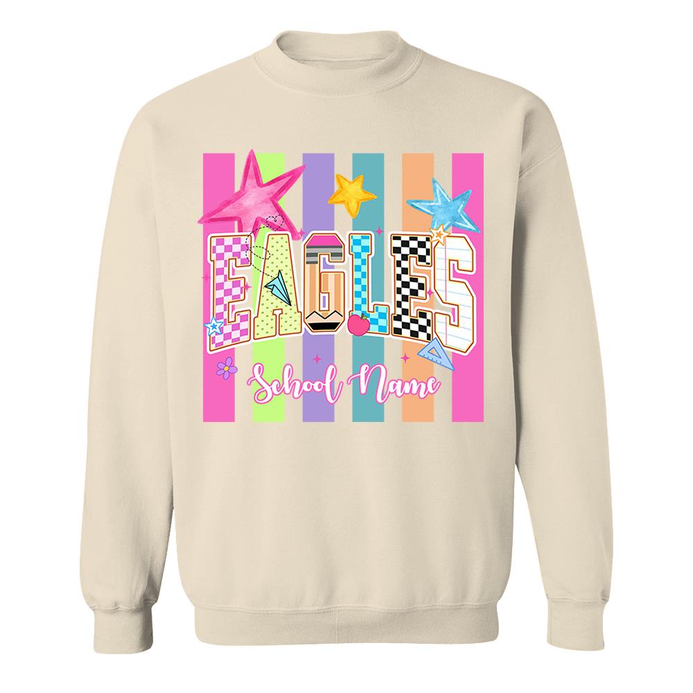 School Mascot Shirt Preppy - Custom Your Mascot School Spirit NA04 Nh00