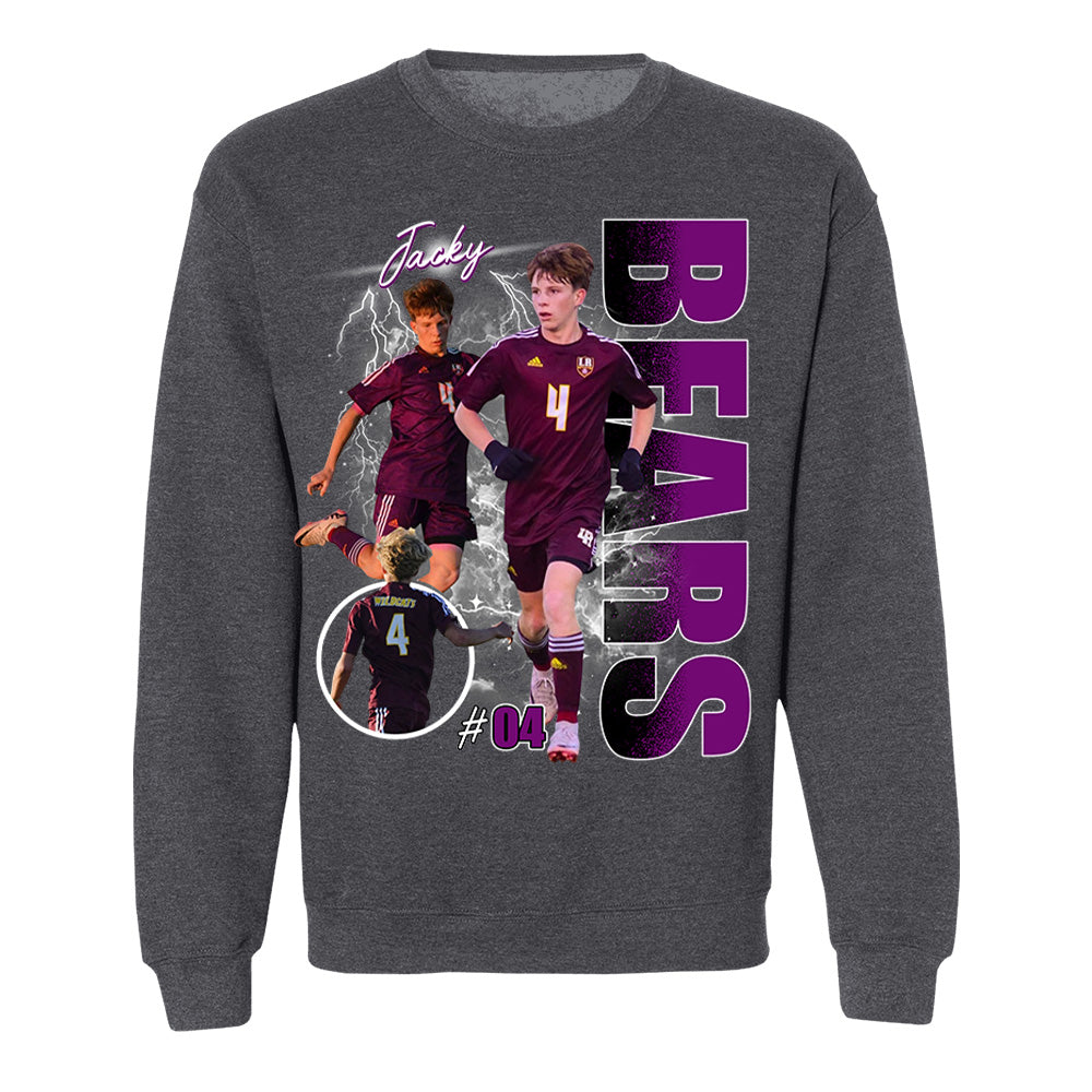 Custom Photo Soccer Player Shirt - Personalized Team Name School Name Bootleg Shirt Ver2 Na02 Pt99