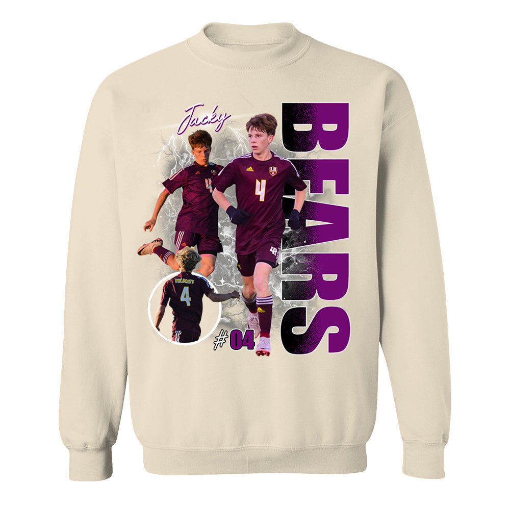 Custom Photo Soccer Player Shirt - Personalized Team Name School Name Bootleg Shirt Ver2 Na02 Pt99