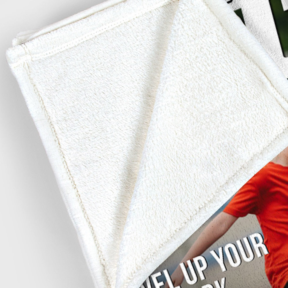 Personalized Soccer Magazine Cover Blanket - Gifts For Soccer Player