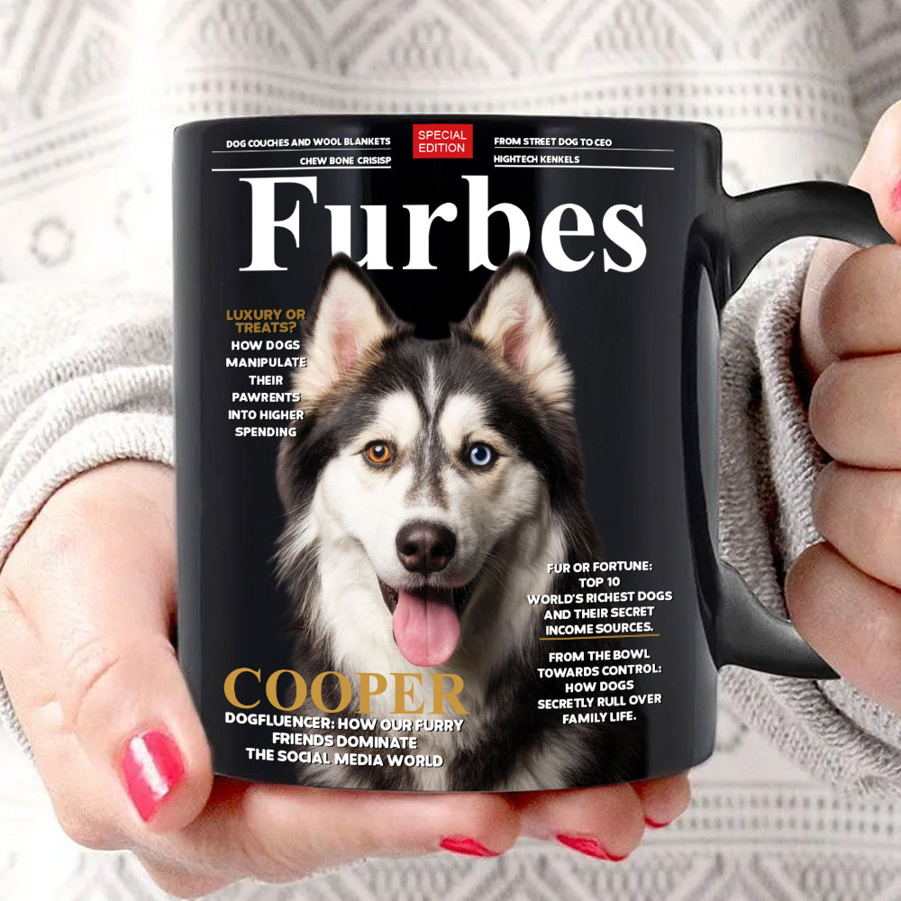 Furbes - Custom Photo Dog Mug - Gift For Dog Lover T1807 Li29