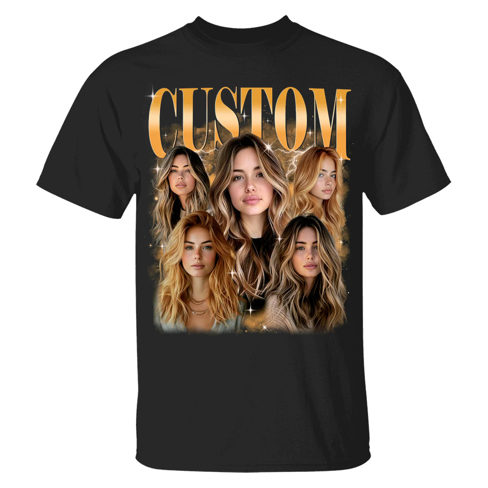 Custom Girlfriend Bootleg Shirt, Custom Bootleg Graphic Tee, Custom Girlfriend Face Tee, Graduation Gift, Personalized Birthday Bootleg Gift